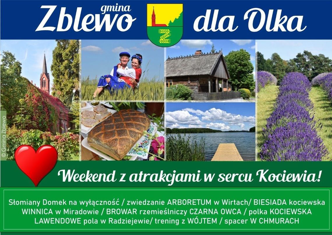 Weekend pełen atrakcji w gminie Zblewo - razem dla Oleczka 