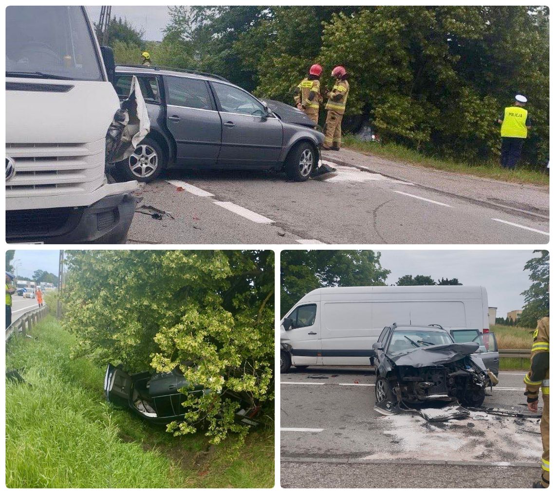 [AKTUALIZACJA] Wypadek z udziałem trzech pojazdów! DK 22 zablokowana!