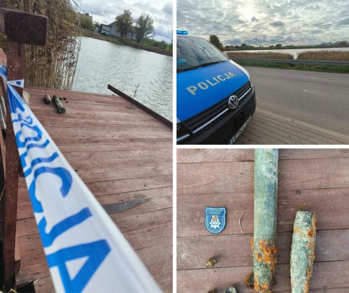 Z jeziora w Bobowie wyłowił... pociski z okresu II wojny światowej Z jeziora w Bobowie wyłowił... pociski z okresu II wojny światowej