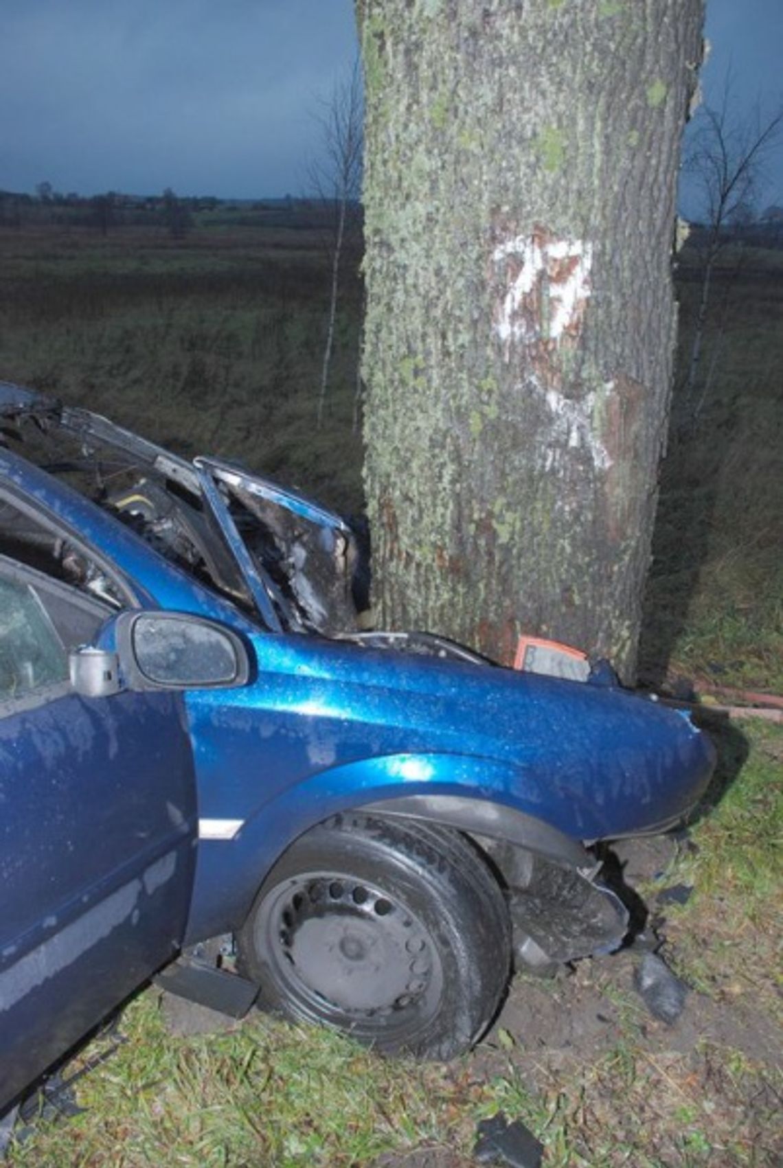 ZGINĄŁ KIEROWCA OPLA, PASAŻERKA TRAFIŁA DO SZPITALA