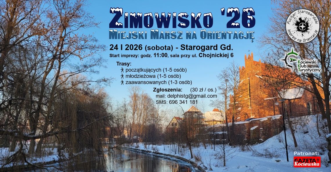 ZIMOWISKO '26 - Miejski Marsz na Orientację w stolicy Kociewia!