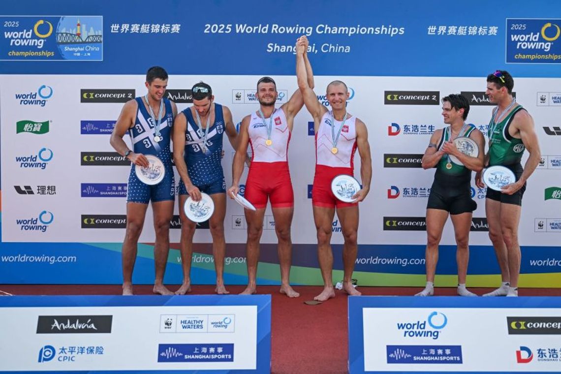 Złoto dla dwójki podwójnej na Mistrzostwach Świata. Ze złotem były zawodnik tczewskiego klubu