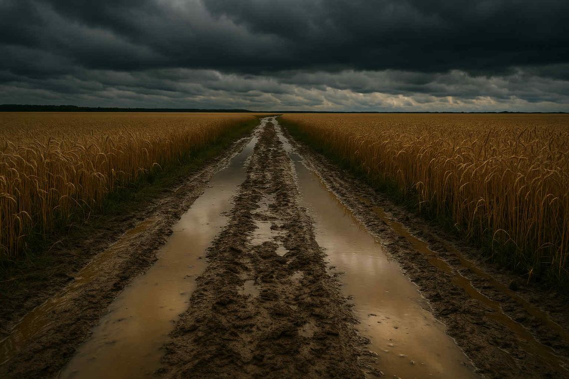 Żniwa opóźnione przez deszcze Żniwa opóźnione przez deszcze