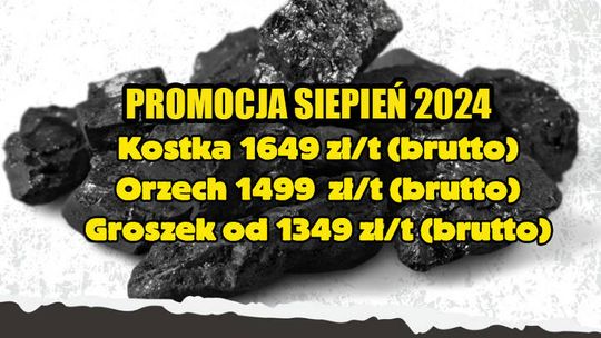 Hurtowa sprzedaż węgla z polskich kopalni - Promocja Sierpień 2024