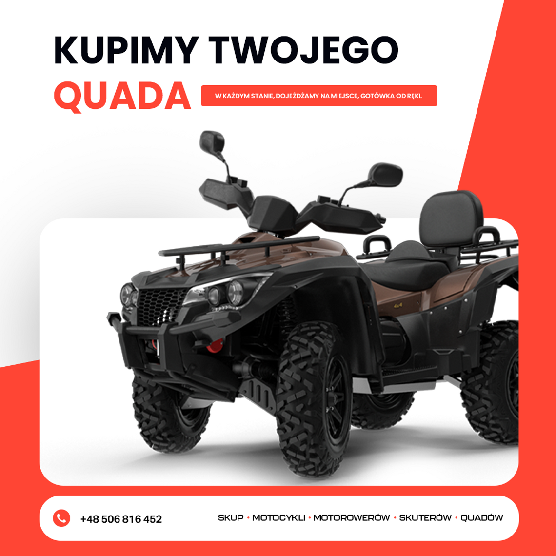 SKUP QUADÓW QUAD QUADY ATV BUGGY SSV -CAŁA POLSKA- DOJEŻDŻAMY-