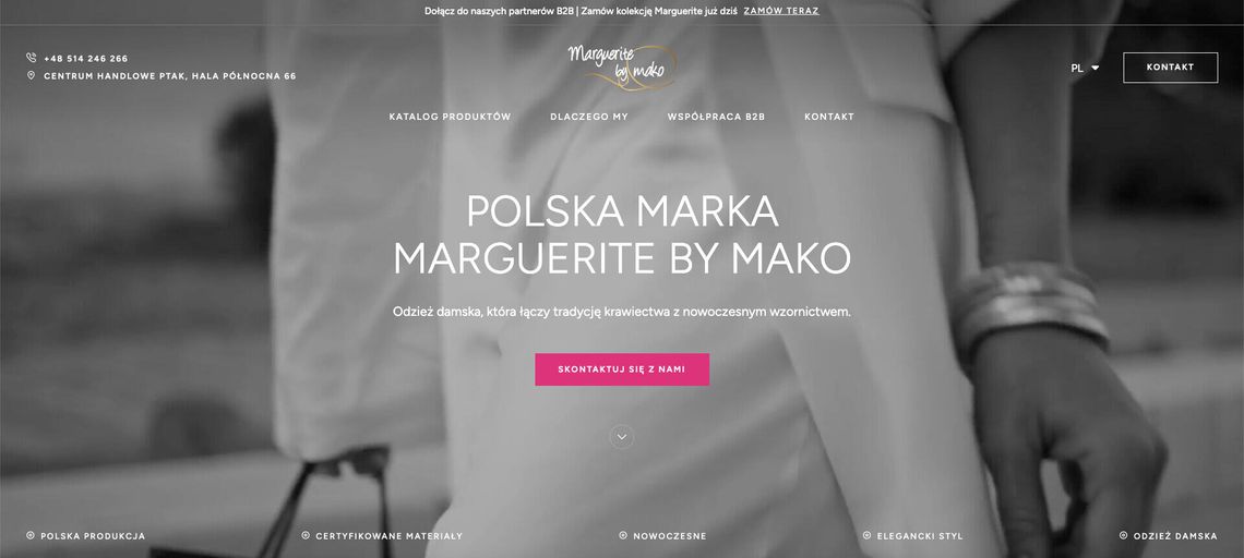 Producent odzieży - Marguerite by Mako Producent odzieży - Marguerite by Mako