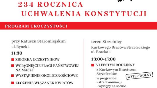 3 maja 2025  - Starogard Gd. - Uroczystości z okazji 234 rocznicy uchwalenia Konstytucji 3 Maja
