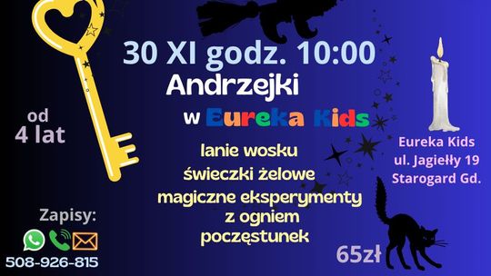 Andrzejki dla dzieci w Eureka Kids – kreatywna zabawa i magiczne eksperymenty
