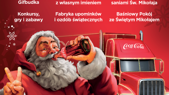 Świąteczna ciężarówka Coca-Cola