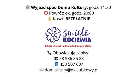 Wyjazd na Święto Kociewia – Gdańsk, Jarmark św. Dominika