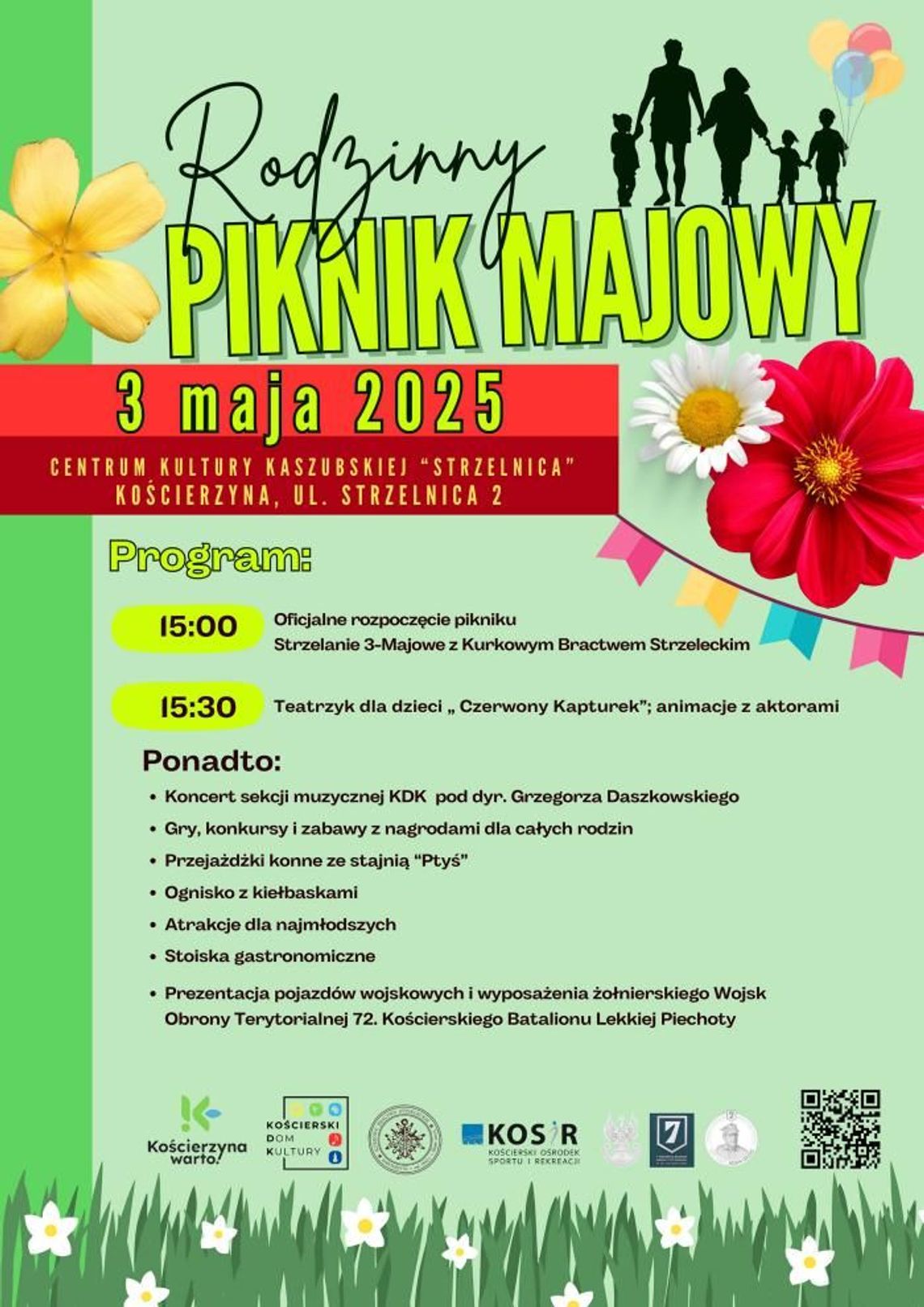 3 maja 2025  - Kościerzyna - Rodzinny Piknik Majowy w Centrum Kultury Kaszubskiej "Strzelnica"