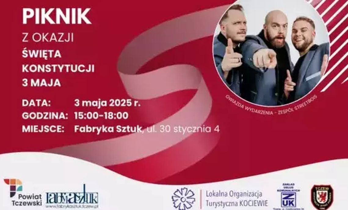 3 maja 2025 - Tczew - Piknik z okazji uchwalenia Konstytucji 3 Maja 3 maja 2025 - Tczew - Piknik z okazji uchwalenia Konstytucji 3 Maja