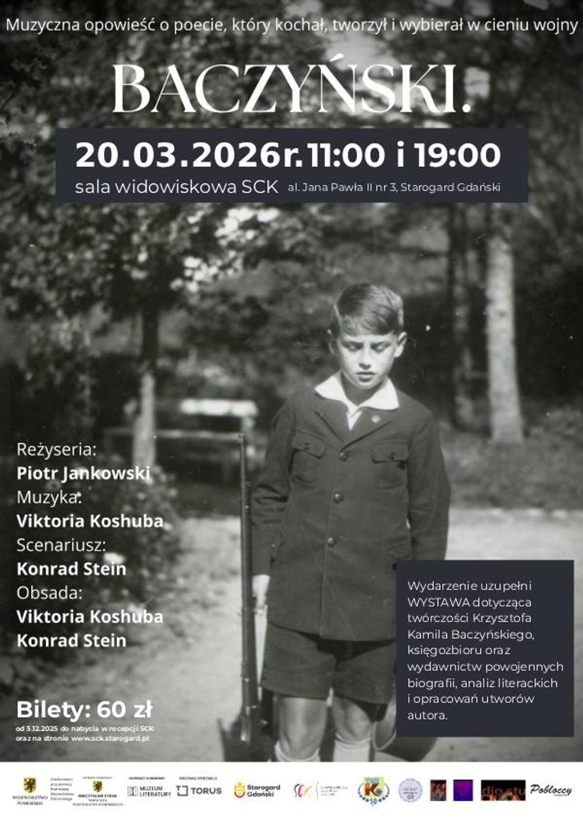 „Baczyński” w Starogardzie. Poetycki spektakl o miłości, wojnie i sile słowa