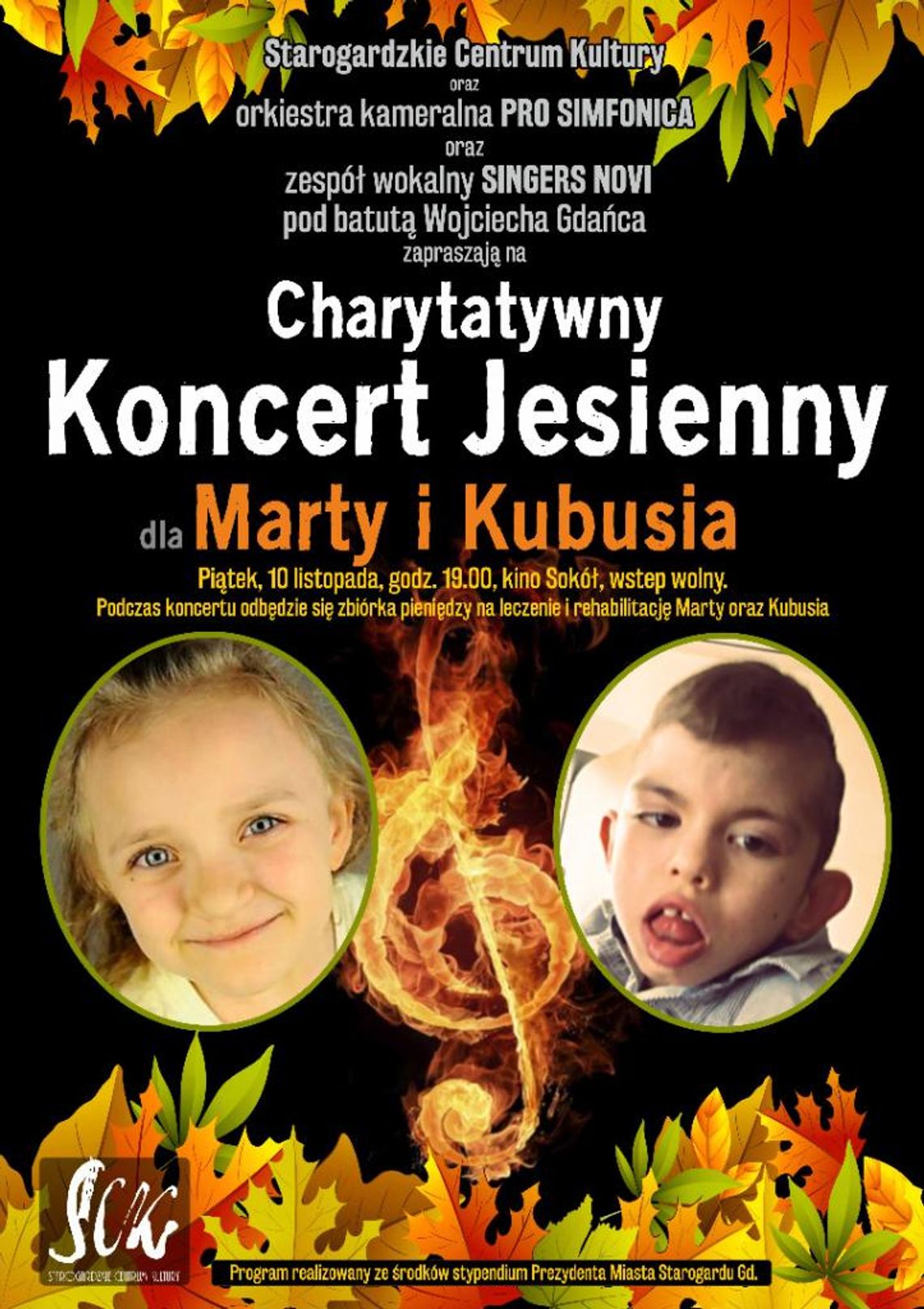 Charytatywny Koncert Jesienny orkiestry "Pro Simfonica" i zespołu "Singers Novi".