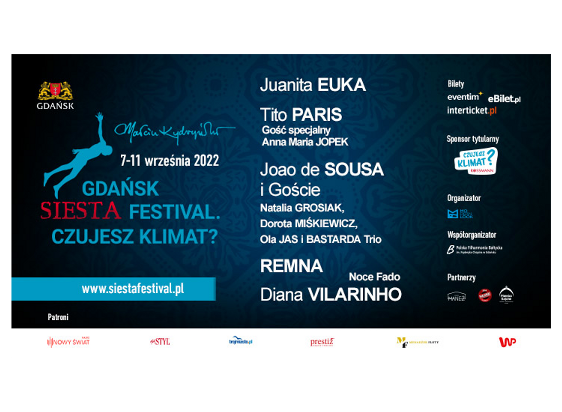 Gdańsk Siesta Festival. Czujesz Klimat? 7 - 11 września 2022 roku