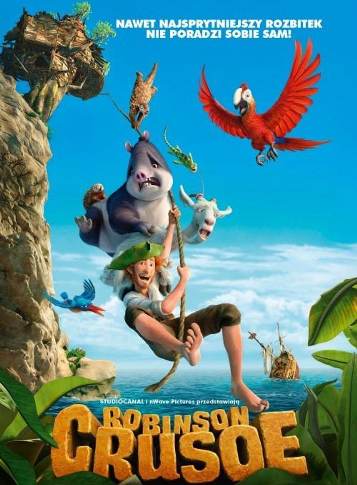Kino letnie z SCK dla dzieci - film pt. Robinson Crusoe