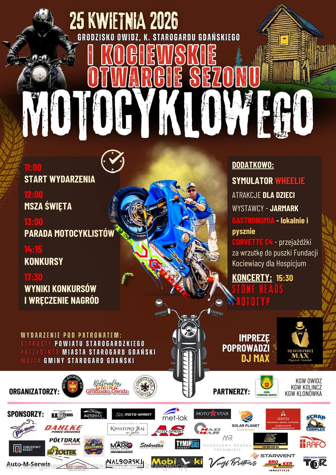 Moto wydarzenie w Grodzisku Owidz – emocje, atrakcje i pomoc dla innych!