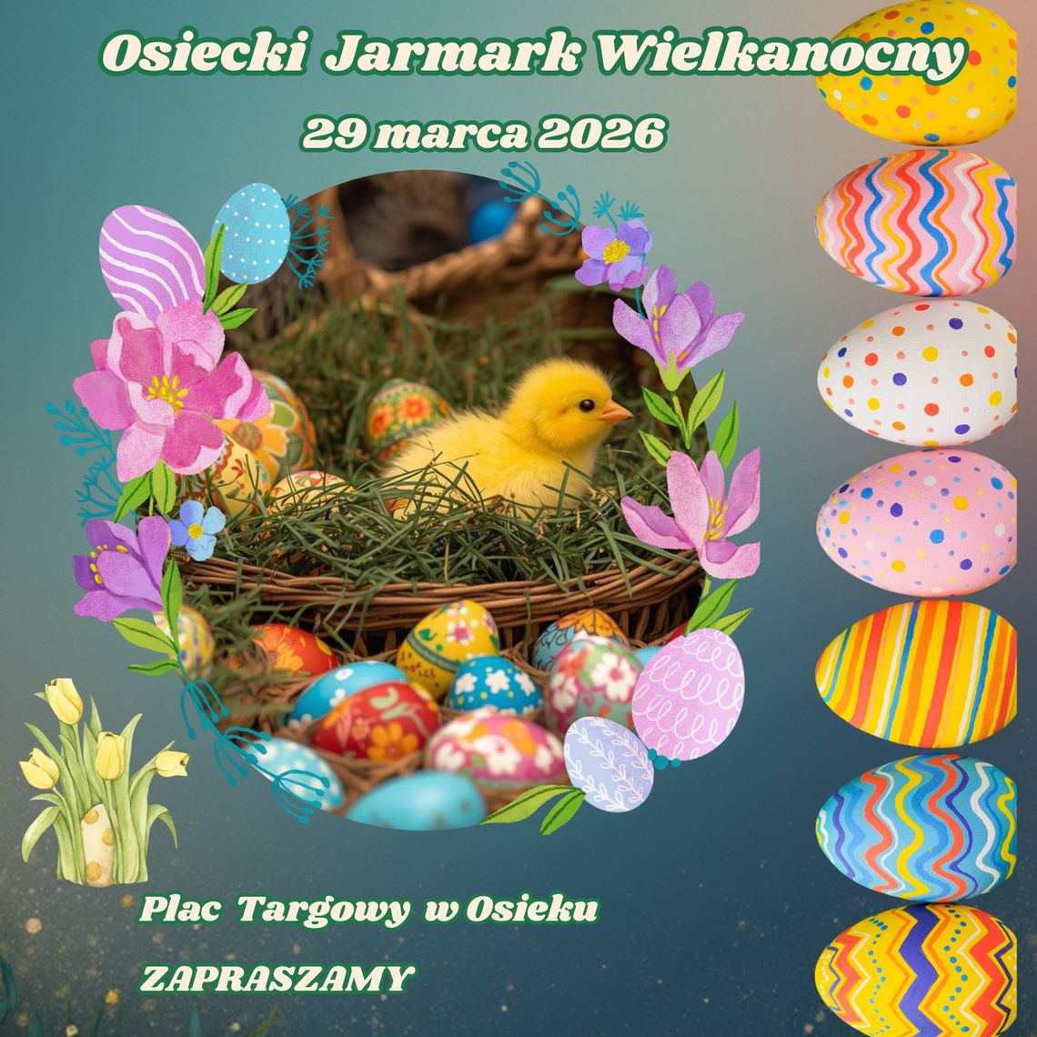 Rękodzieło, regionalne smaki i wielkanocny klimat – Osiek zaprasza na jarmark