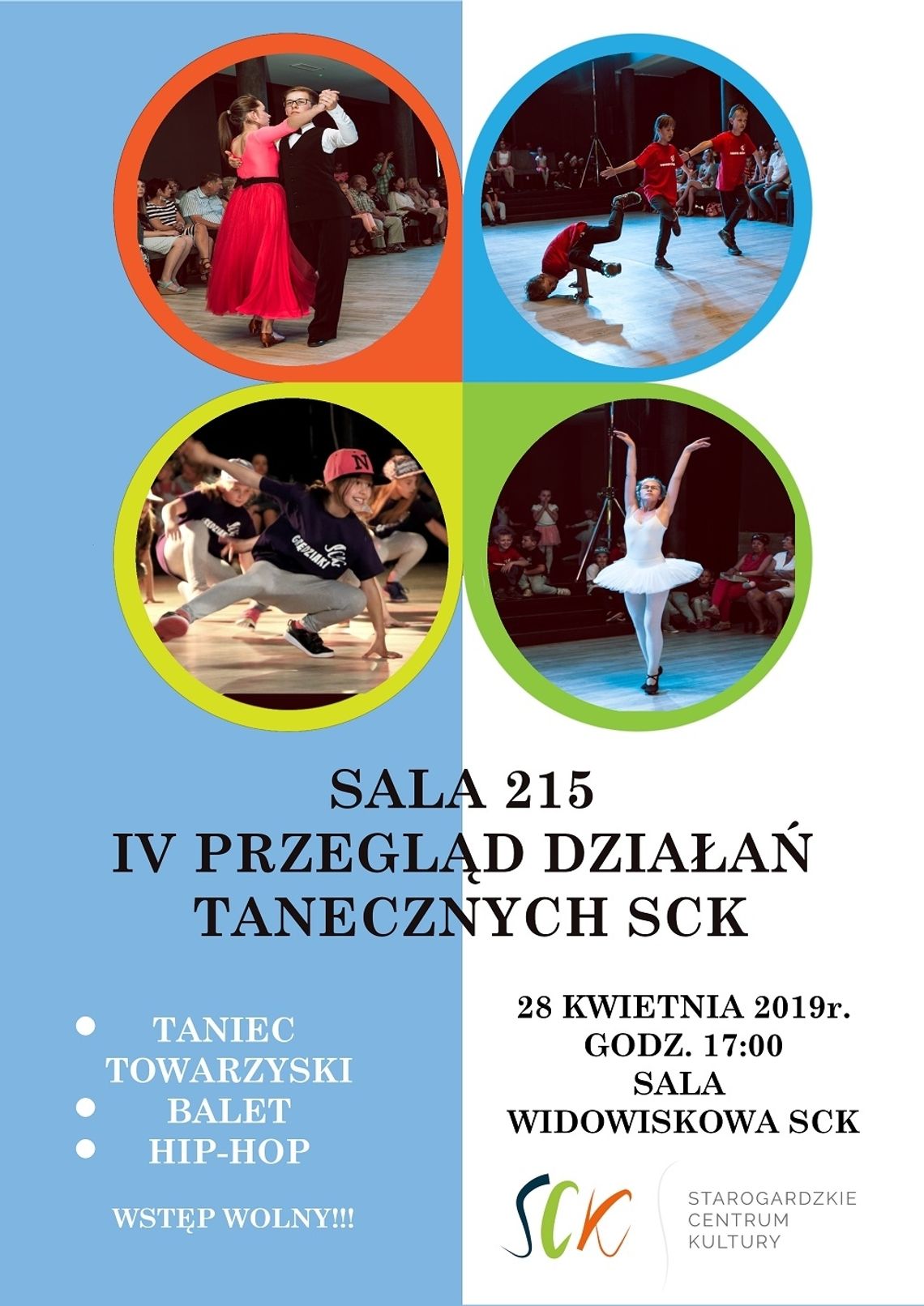 Sala 215 - IV Przegląd Działań Tanecznych SCK.