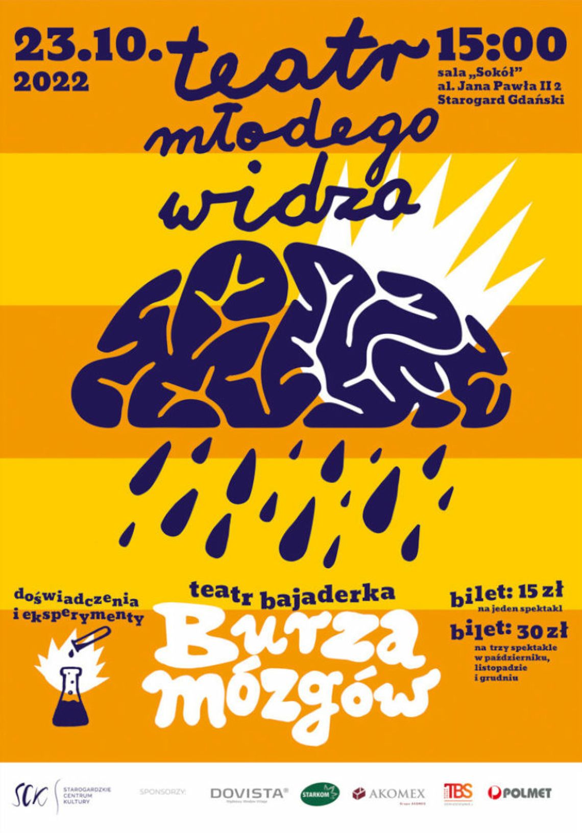 Teatr Bajaderka spektakl “Burza Mózgów”