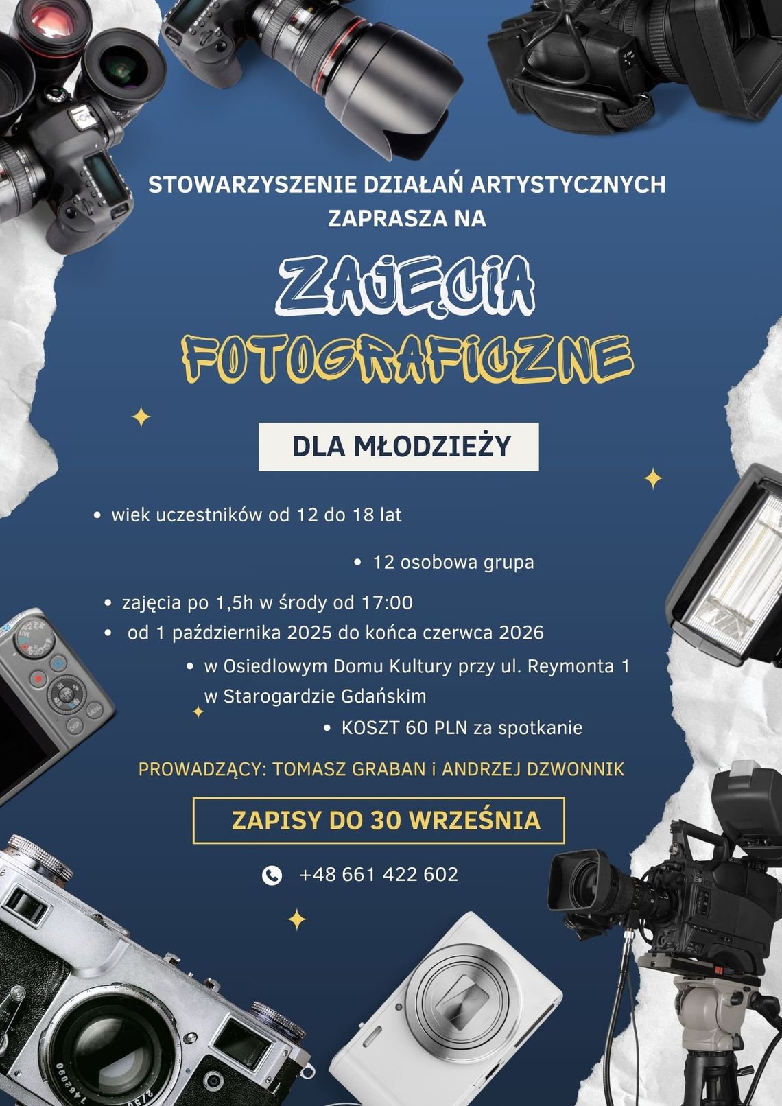 Zajęcia fotograficzne dla młodzieży w ODK – ruszają zapisy!