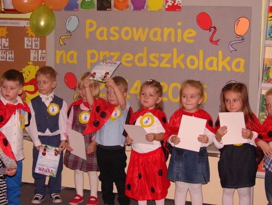 Pasowanie na przedszkolaków w Zblewie