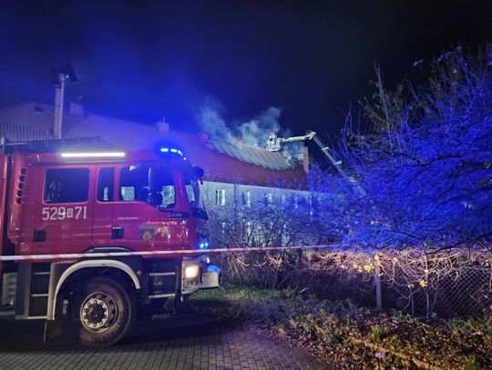 Pożar budynku wielorodzinnego przy ulicy Jagiełły w Starogardzie